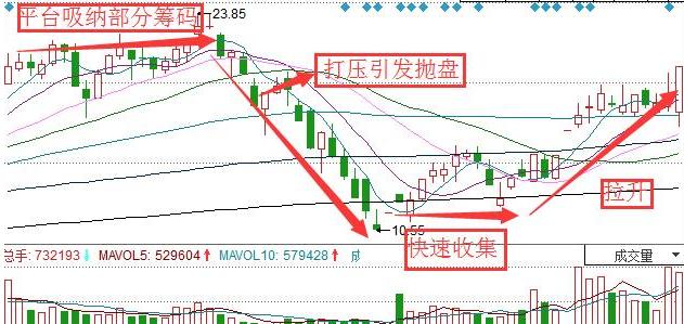 主力坐庄为获利，吸纳底部筹码有何关键方式？下压吸筹解析
