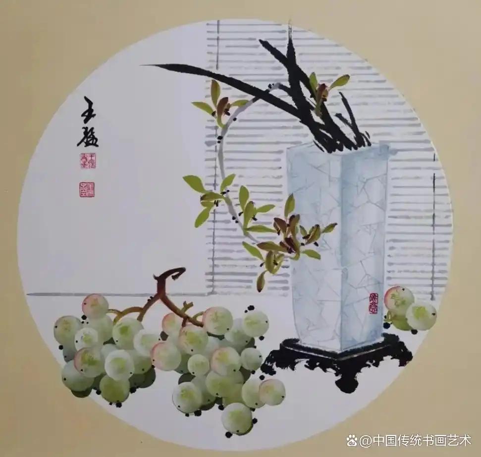 画家王猛葡萄画_葡萄国画作品_王猛葡萄画技法