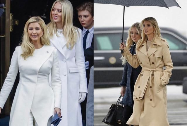 蒂芙尼·特朗普喜欢修身礼服，和伊万卡同框赢了？美貌名媛范儿