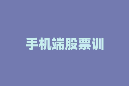 手机端股票训练软件都有哪些 手机炒股软件哪个最好