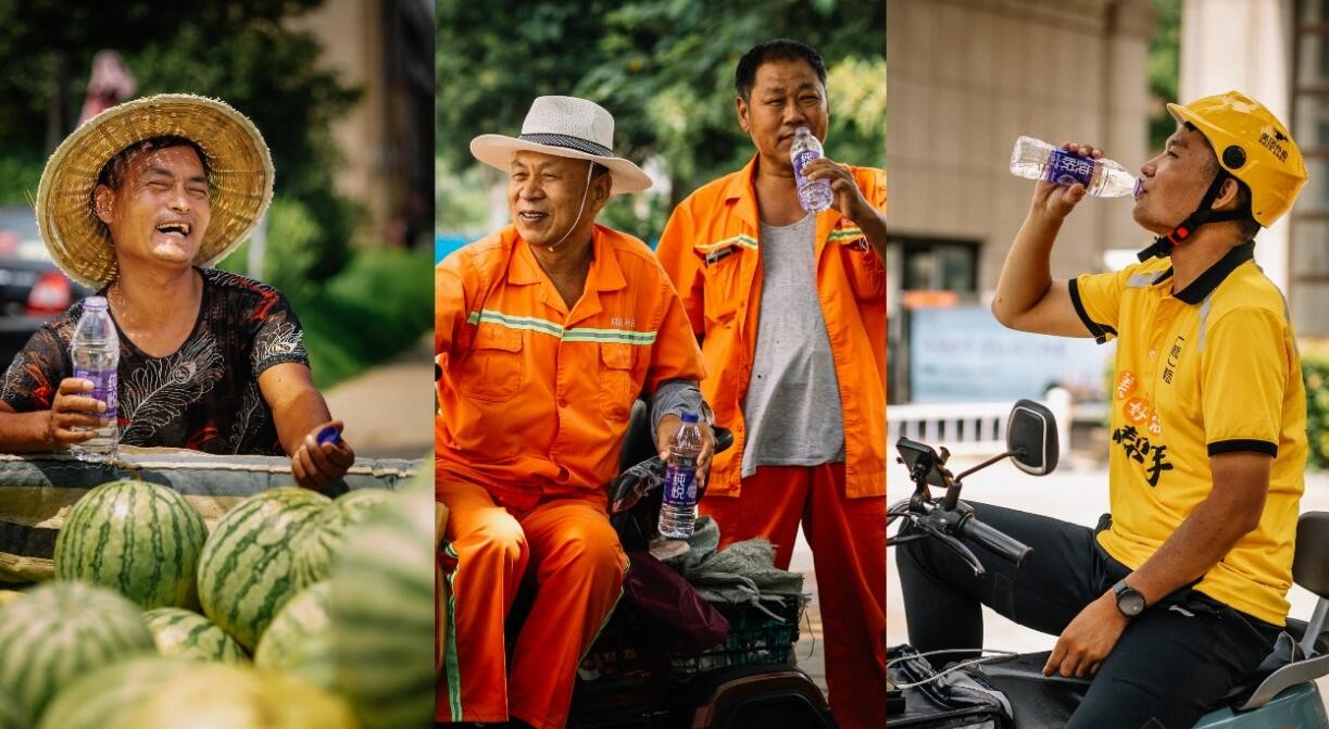 郑州高温工作者送清凉_一瓶水的接力公益活动_可口可乐线下活动